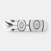 DREAM CATCHER BLACK EN WHITE SKATEBOARD (Horizontaal)