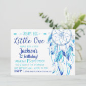 Dream Catcher Boy Invitation d'anniversaire (Debout devant)