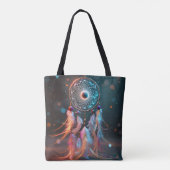 Dream Catcher Canvas tas Boho All-Over Print Desig (Achterkant)