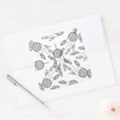 Dream Catcher Design Vierkante Sticker (Envelop)