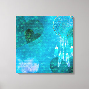 Dream Catcher en Hearts Canvas Afdruk