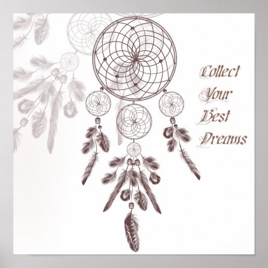 Dream Catcher et poster des citations (Devant)