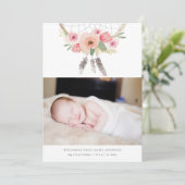 Dream Catcher Faire-part de naissance (Debout devant)