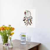 Dream Catcher Feather en Flowers Folie Afdrukken (Laag (Keuken))