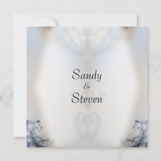 Dream Catcher Fractal Wedding Kaart (Achterkant)