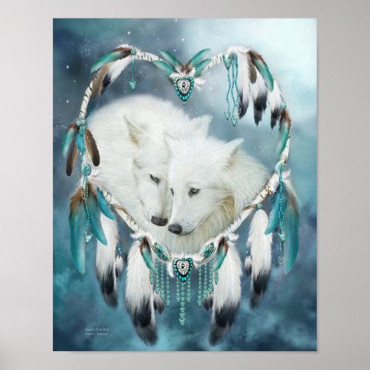 Dream Catcher - Hart van een Poster van de Wolf Ku (Voorkant)