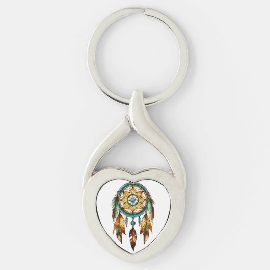 Dream Catcher Heart Keychain (Voorkant)