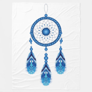 DREAM CATCHER in het blauw Fleece Deken