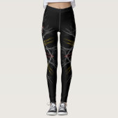 Dream catcher inspireerde abstracte afdrukleggings leggings (Voorkant)