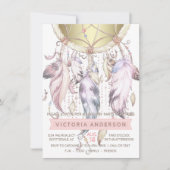 Dream Catcher Invitations de fête d'anniversaire (Devant)