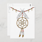 Dream Catcher Ketting Briefkaart (Voorkant / Achterkant)