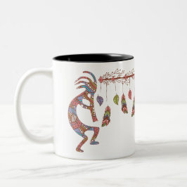 Dream Catcher Kokopelli Two-Tone Coffee Mok