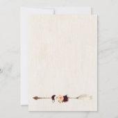 Dream Catcher Moon Peach & Burgundy Boho Wedding Kaart (Achterkant)