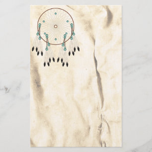 Dream Catcher Native American Stationery Briefpapier
