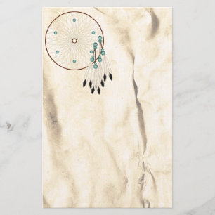 Dream Catcher Native American Stationery Briefpapier