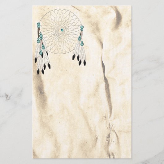 Dream Catcher Native American Stationery Briefpapier (Voorkant)