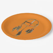 Dream Catcher Oranje groot Bord papier (Gekanteld)