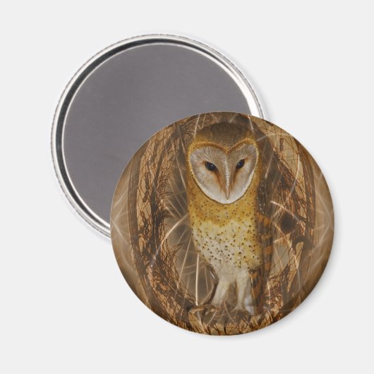 Dream catcher owl magneet (Voorkant / Achterkant)