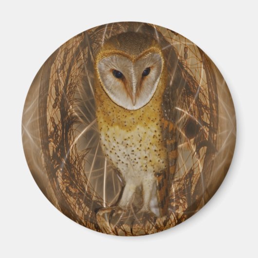 Dream catcher owl magneet (Voorkant)