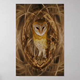 Dream catcher owl poster