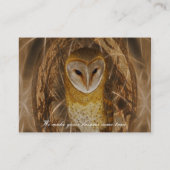 Dream catcher owl visitekaartje (Achterkant)