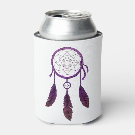 Dream Catcher paarse Blikjeskoeler (Blikje Voorkant)