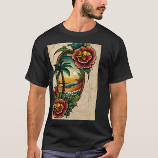 "Dream Catcher Polynesische Tattoo Design - Light T-shirt