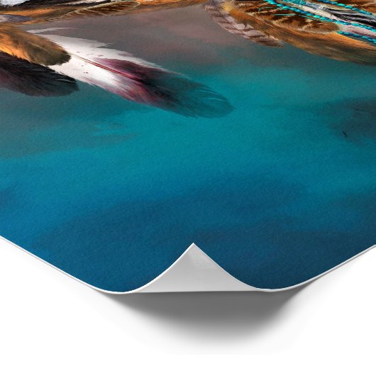 Dream Catcher - Poster d'Art Trois Aigles/Imprimer (Coin)