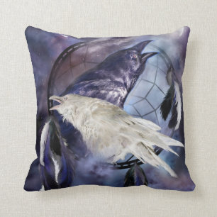 Dream Catcher - Raven Spirits Art Designer Pillow Kussen