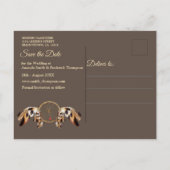 Dream Catcher Save the Dates Aankondigingskaart (Achterkant)