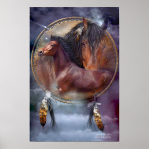 Dream Catcher Series - Spirit Horses Poster/Print Poster