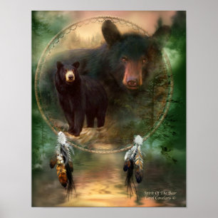 Dream Catcher Series-Spirit Of Bear Poster