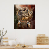 Dream Catcher Series-Spirit Of The Owl Poster (Cuisine)