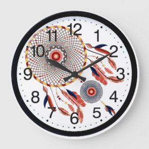 Dream Catcher Southwestern wandklok Grote Klok