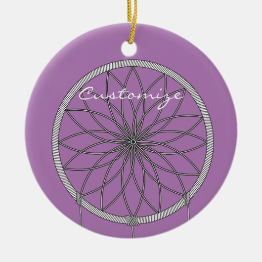 Dream catcher Thunder_Cove Keramisch Ornament (Voorkant)