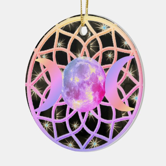 Dream Catcher Triple Goddess Keramisch Ornament (Links)