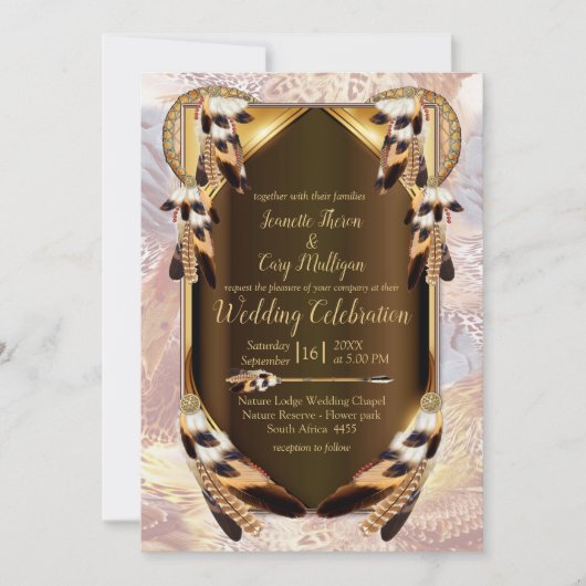 Dream Catcher Wedding Kaart (Voorkant)