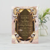 Dream Catcher Wedding Kaart (Staand voorkant)