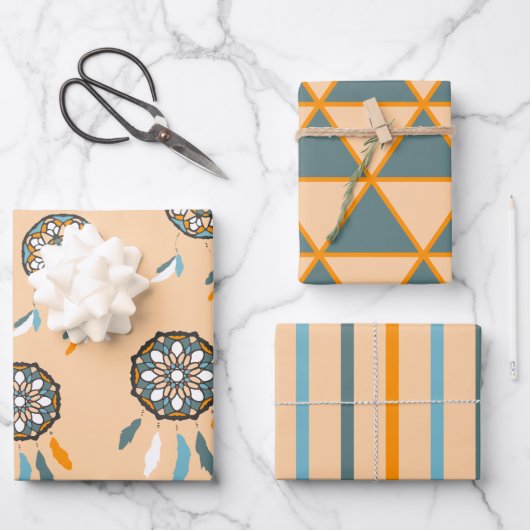 Dream Catcher Wrapping Paper Sheet Set (Voorkant)