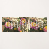 Dream citation tapis de yoga fleuri (Devant (Horizontal))