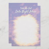 Dream Clouds Lover Kaarten - Date Night Ideeën (Voorkant / Achterkant)