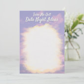 Dream Clouds Lover Kaarten - Date Night Ideeën (Staand voorkant)