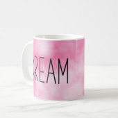 Dream Coffee Tie Dye roze Koffiemok (Voorkant links)