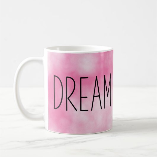 Dream Coffee Tie Dye roze Koffiemok (Links)