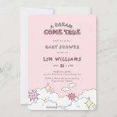 Dream Come True Cloud Negen Baby shower Kaart (Voorkant)