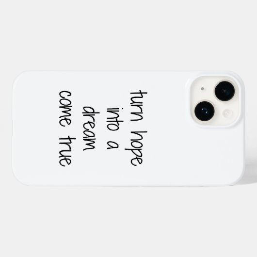 Dream Come True coque iphone (Verso (horizontal))