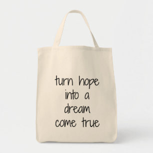 Dream Come Véritable Sac fourre-tout d'alimentatio