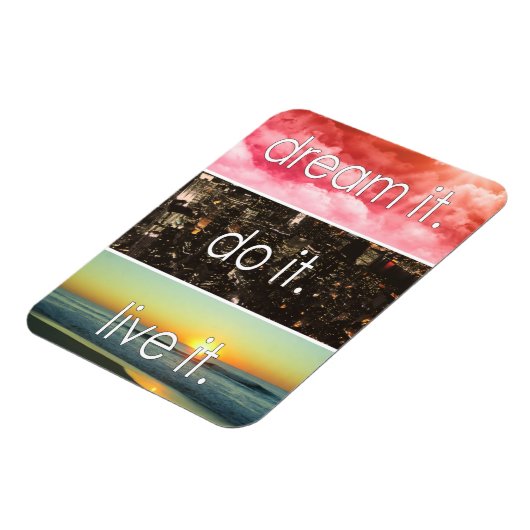 Dream dat het het Motivatie citaat van het Levende Magneet (Linkerzijde)