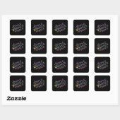 Dream dat het het zal bereiken vierkante sticker (Vel)