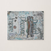 Dream, Discover, Inspire Quote Foto Puzzle Legpuzzel (Horizontaal)